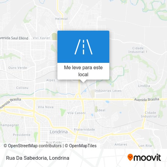 Rua Da Sabedoria mapa