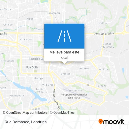 Rua Damasco mapa