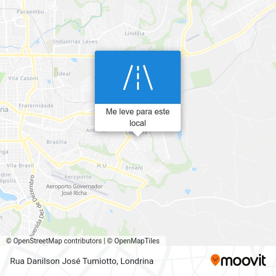 Rua Danilson José Tumiotto mapa