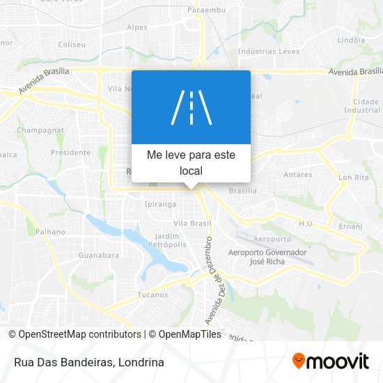 Rua Das Bandeiras mapa