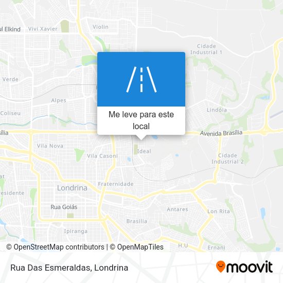 Rua Das Esmeraldas mapa
