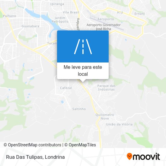 Rua Das Tulipas mapa