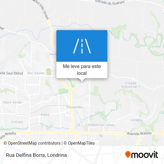 Rua Delfina Borra mapa
