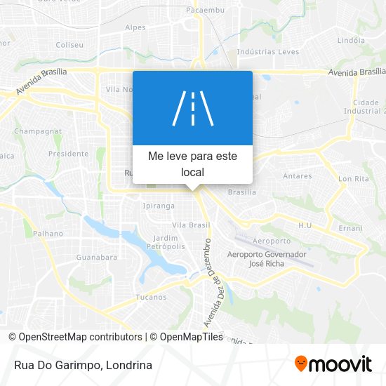 Rua Do Garimpo mapa