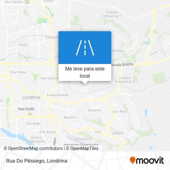 Rua Do Pêssego mapa