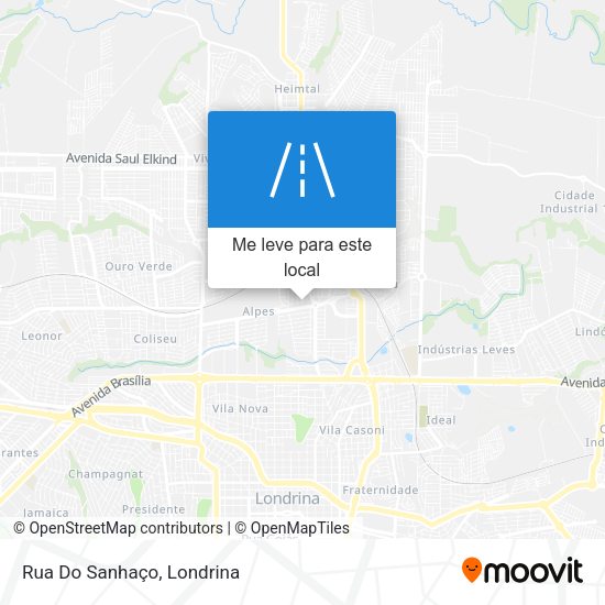 Rua Do Sanhaço mapa
