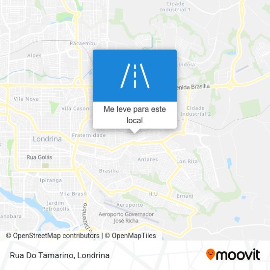 Rua Do Tamarino mapa