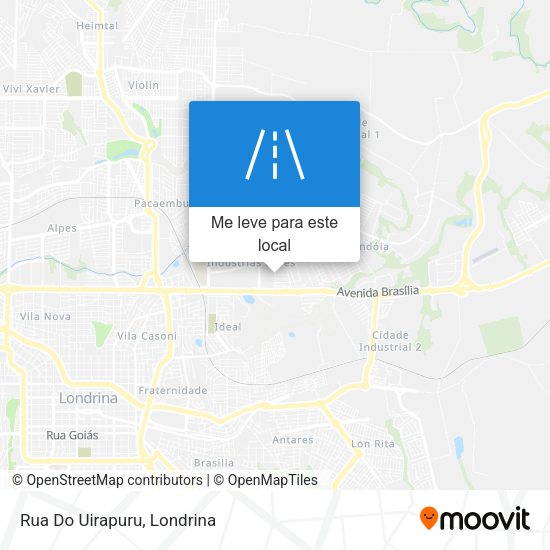 Rua Do Uirapuru mapa