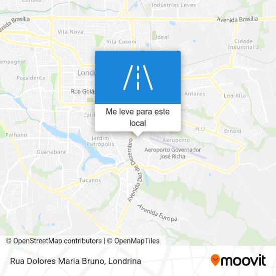 Rua Dolores Maria Bruno mapa