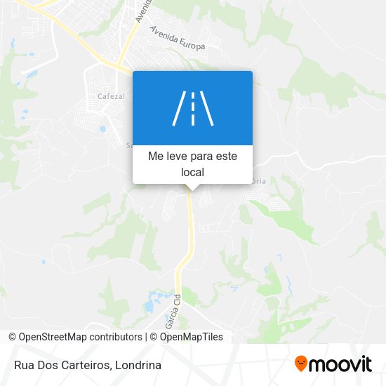 Rua Dos Carteiros mapa