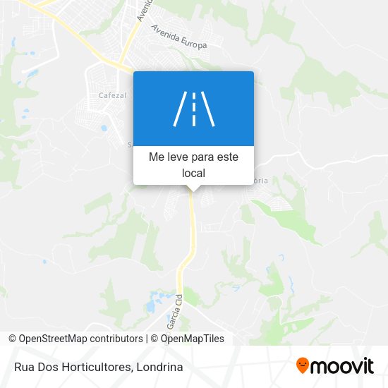 Rua Dos Horticultores mapa