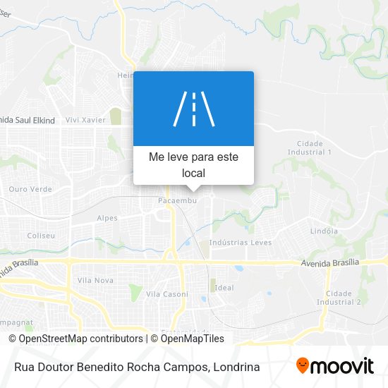 Rua Doutor Benedito Rocha Campos mapa