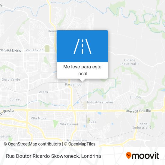 Rua Doutor Ricardo Skowroneck mapa