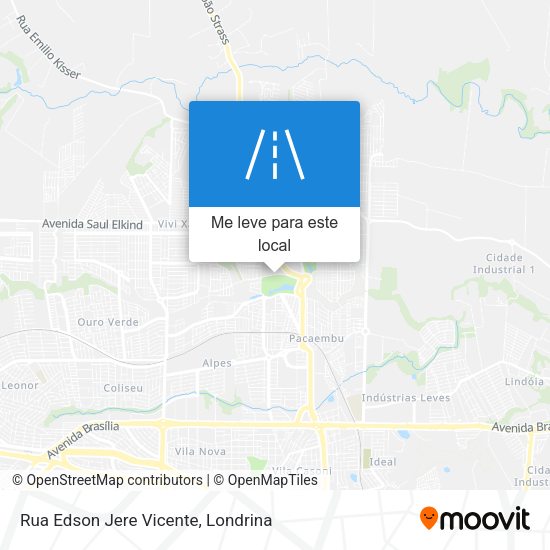 Rua Edson Jere Vicente mapa