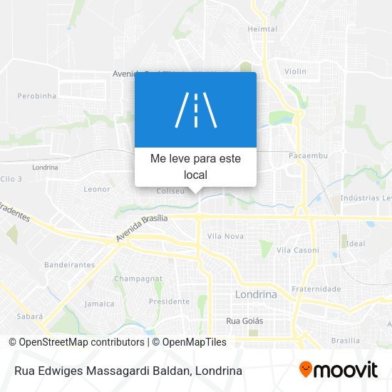 Rua Edwiges Massagardi Baldan mapa
