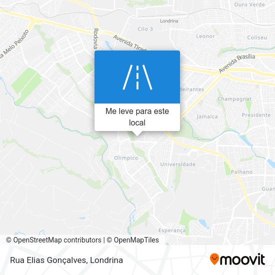 Rua Elias Gonçalves mapa