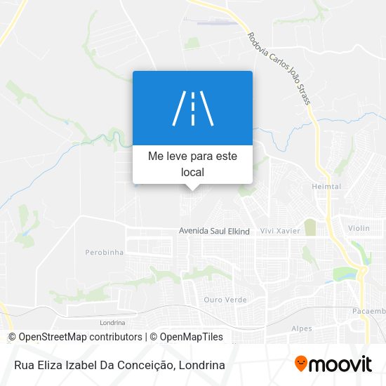 Rua Eliza Izabel Da Conceição mapa