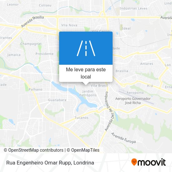 Rua Engenheiro Omar Rupp mapa