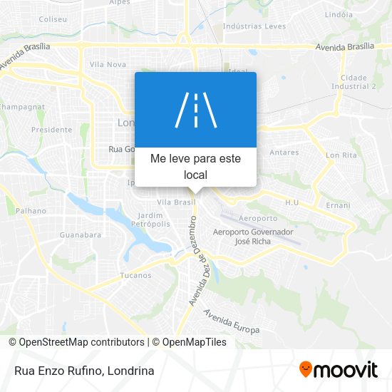 Rua Enzo Rufino mapa