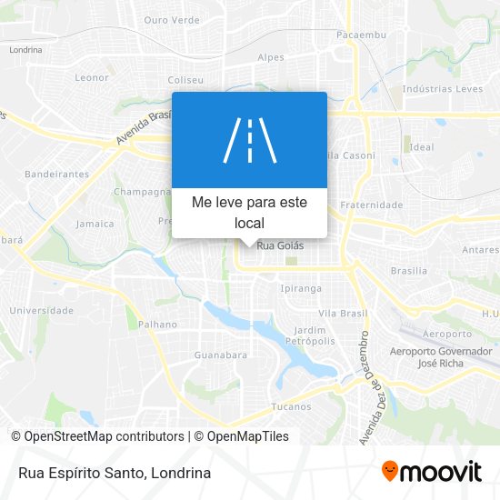Rua Espírito Santo mapa