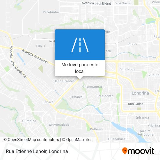 Rua Etienne Lenoir mapa