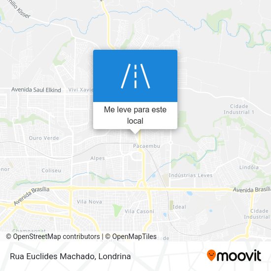 Rua Euclides Machado mapa