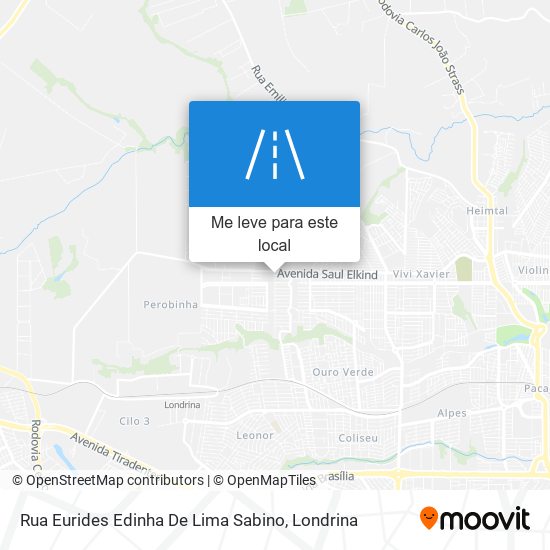 Rua Eurides Edinha De Lima Sabino mapa