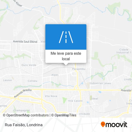 Rua Faisão mapa