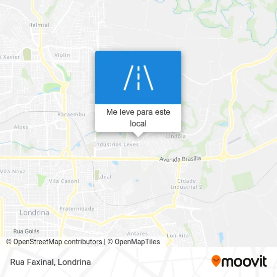 Rua Faxinal mapa