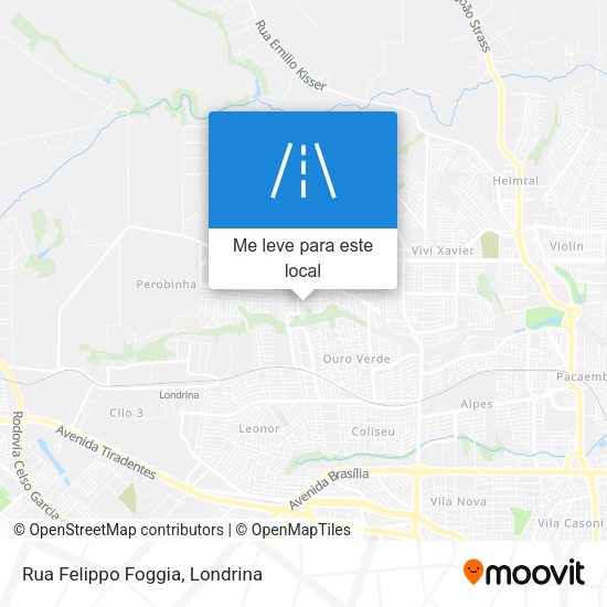 Rua Felippo Foggia mapa
