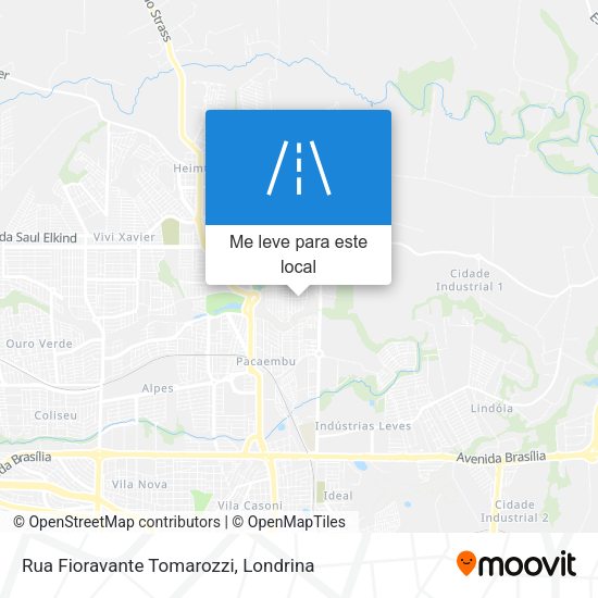Rua Fioravante Tomarozzi mapa