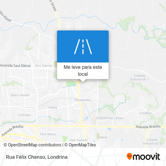 Rua Félix Chenso mapa