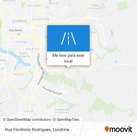 Rua Florêncio Rodrigues mapa