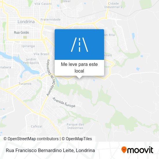 Rua Francisco Bernardino Leite mapa
