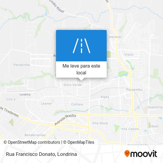 Rua Francisco Donato mapa