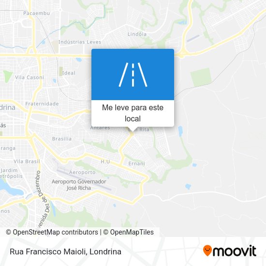 Rua Francisco Maioli mapa