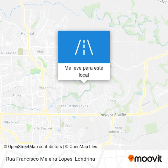Rua Francisco Meleira Lopes mapa
