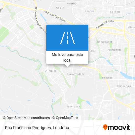 Rua Francisco Rodrigues mapa