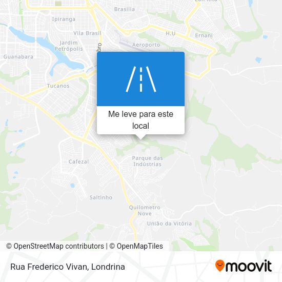 Rua Frederico Vivan mapa
