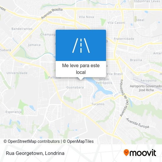 Rua Georgetown mapa