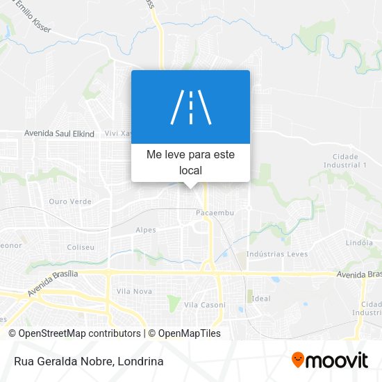 Rua Geralda Nobre mapa