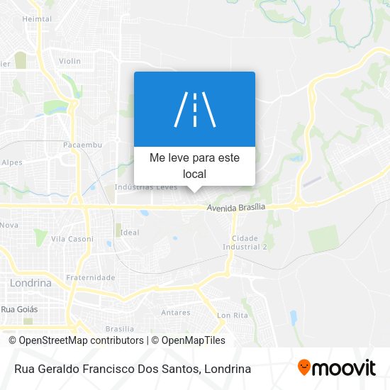 Rua Geraldo Francisco Dos Santos mapa
