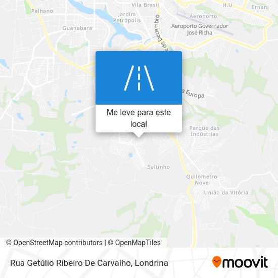 Rua Getúlio Ribeiro De Carvalho mapa