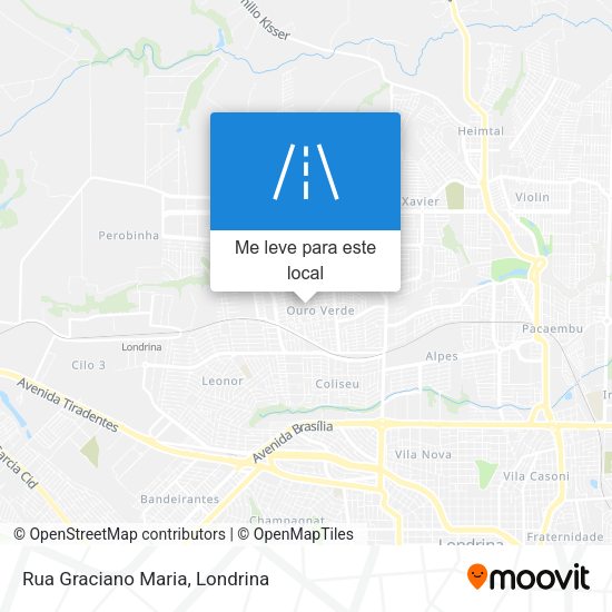 Rua Graciano Maria mapa
