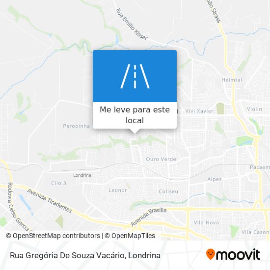 Rua Gregória De Souza Vacário mapa