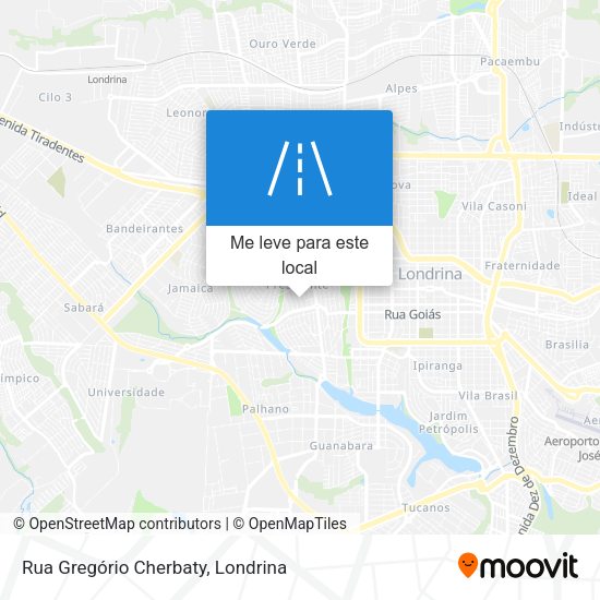 Rua Gregório Cherbaty mapa
