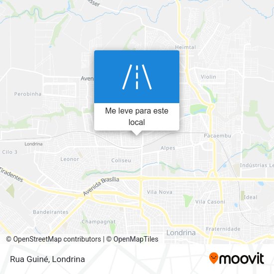 Rua Guiné mapa