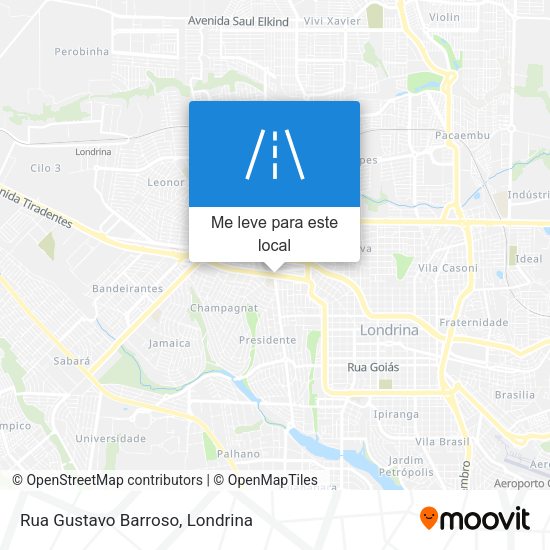 Rua Gustavo Barroso mapa