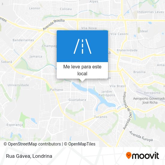 Rua Gávea mapa