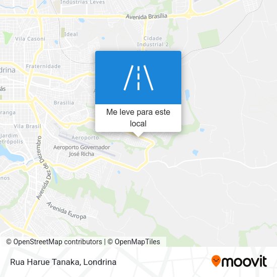 Rua Harue Tanaka mapa